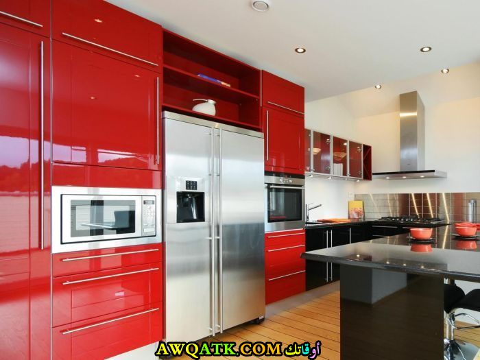 مطبخ جديد باللون الأحمر 2018