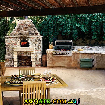 أشيك وأحلي مطابخ خارجية للحدائق