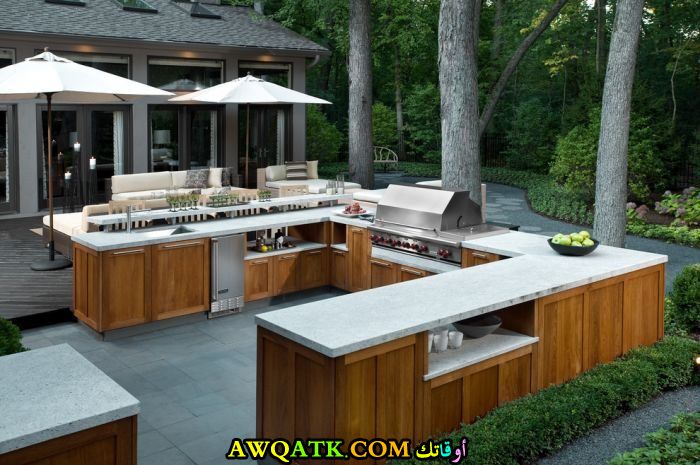 مطبخ خارجي رائع وجميل للحدائق
