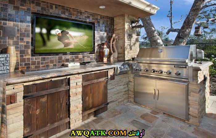 مطبخ خارجي للحدائق عصري وجديد