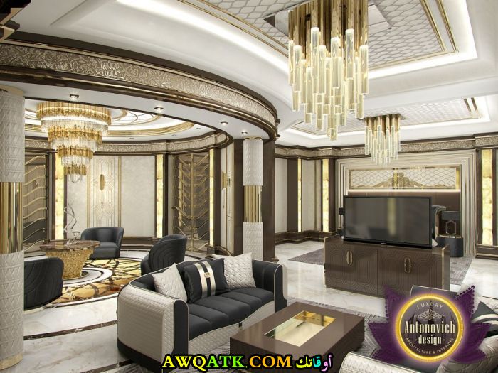 ديكورات أسقف فلل حديثة مودرن قمة الشياكة