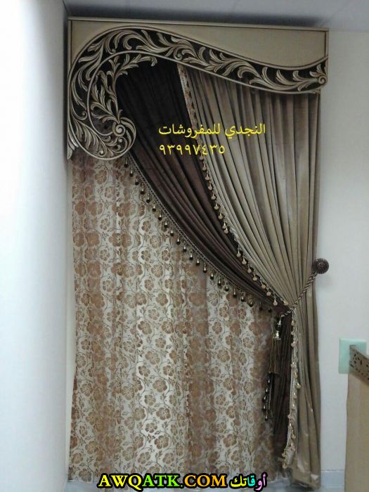 ديكورات ستائر خشبية