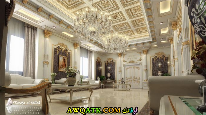 ديكورات فلل كلاسيك من الداخل راقية جداً وجميلة