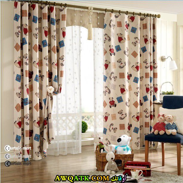 من أجمل وأجلي الستائر لغرف الأطفال