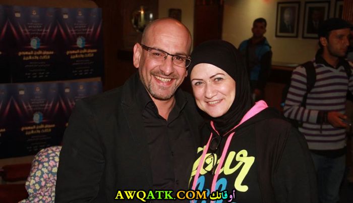 الممثل محمد الضمور مع ابنته