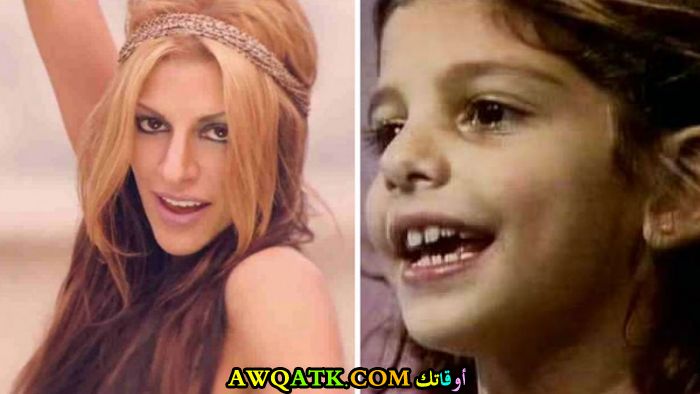 صورة الفنانة نادينا وهي صغيرة