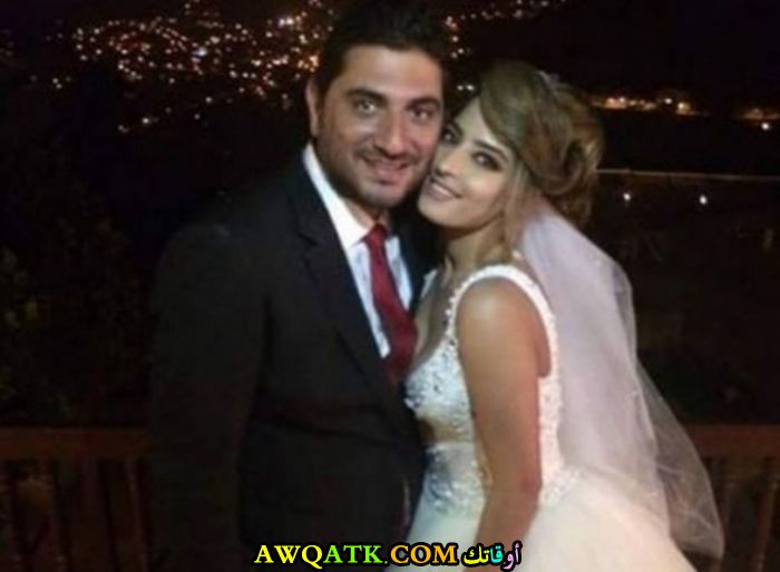 صورة عائلية للفنان وائل نجم مع زوجته