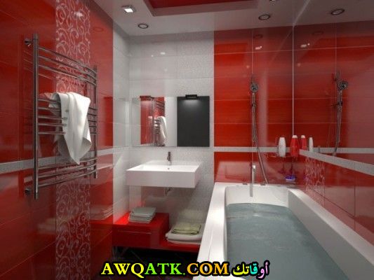 ديكورات حمامات لونين متناسقين رائعة ديكورات حمامات لونين متناسقين رائعة