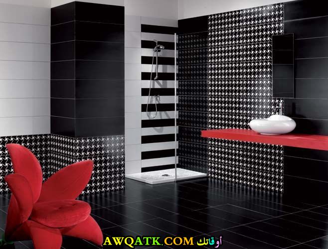 سيراميك حمام باللون الأسود جميل