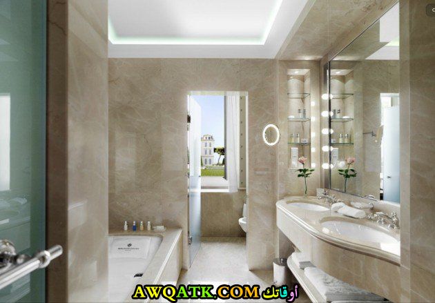 ديكور حمام ضيوف فخم وانيق جداً