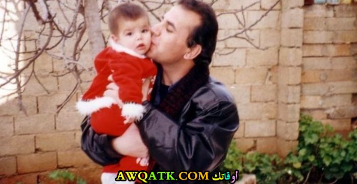 صورة جميلة لرأفت بازو مع ابنته