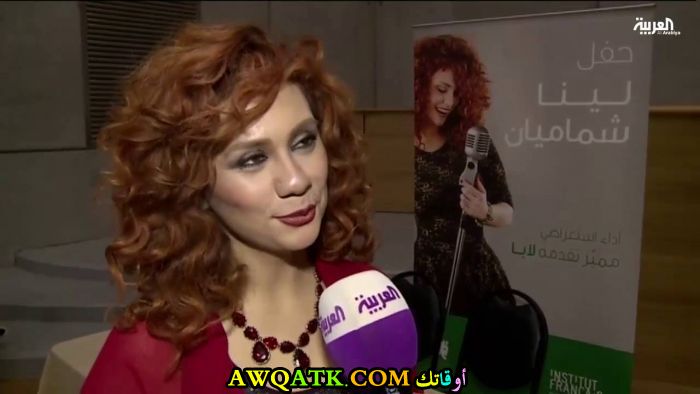 أحدث صورة للفنانة لينا شاماميان