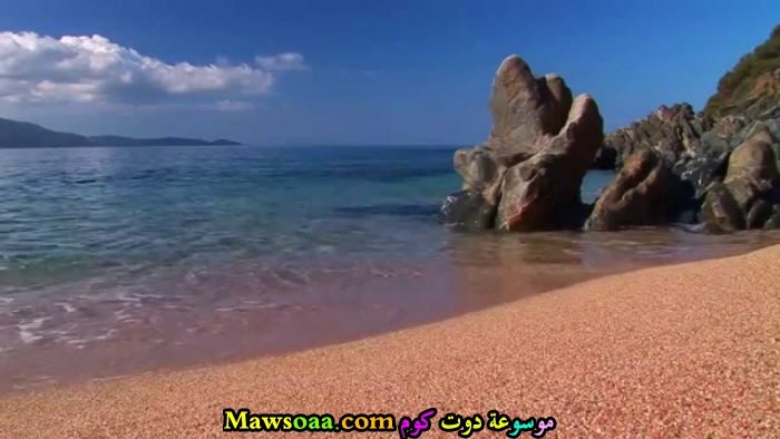 صخور على الشاطئ