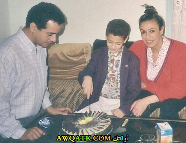 البشير عبدو وزوجته وابنه