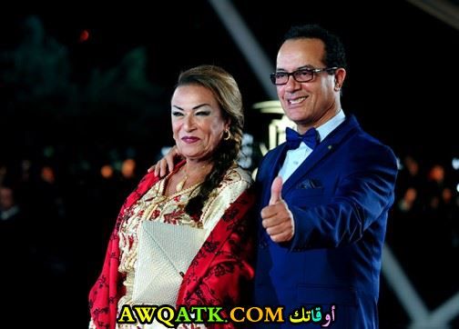 نزهة الركراكي وزوجها