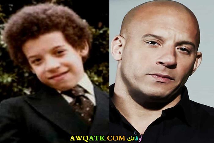 فين ديزل وهو صغير