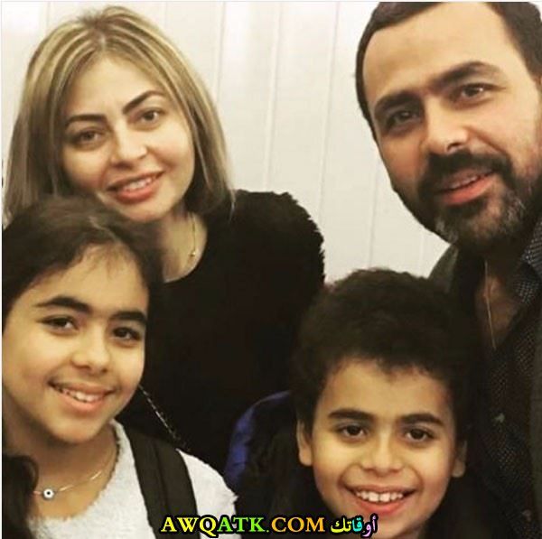 يوسف الحسيني وزوجته وأولاده