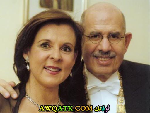 محمد البرادعي وزوجته