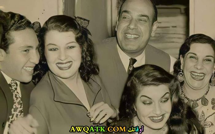 سراج منير وزوجته ميمي شكيب
