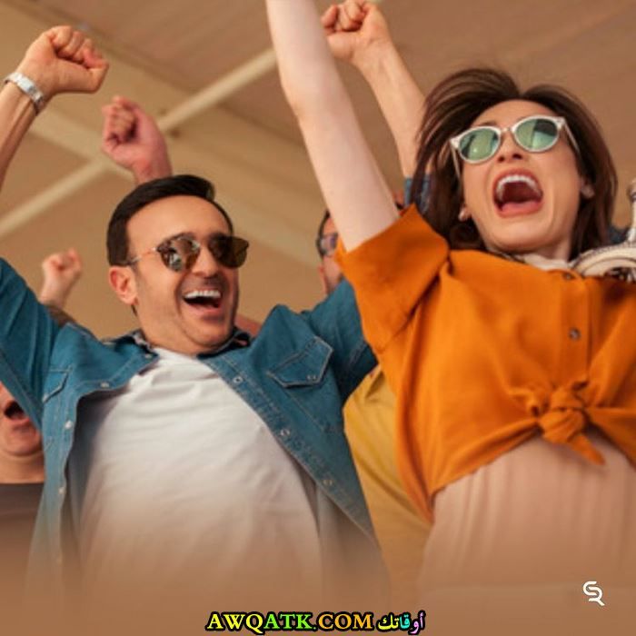 صابر الرباعي وزوجته