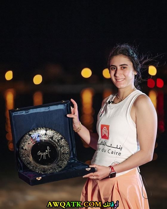 نور الشربيني لاعبة الاسكواش