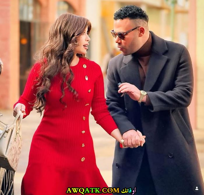 ميرنا جميل ومحمد إمام مسلسل الكينج